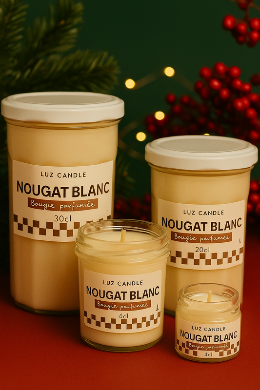 Bougie Parfumée Nougat Blanc